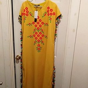 Colorful Kaftan with tassels